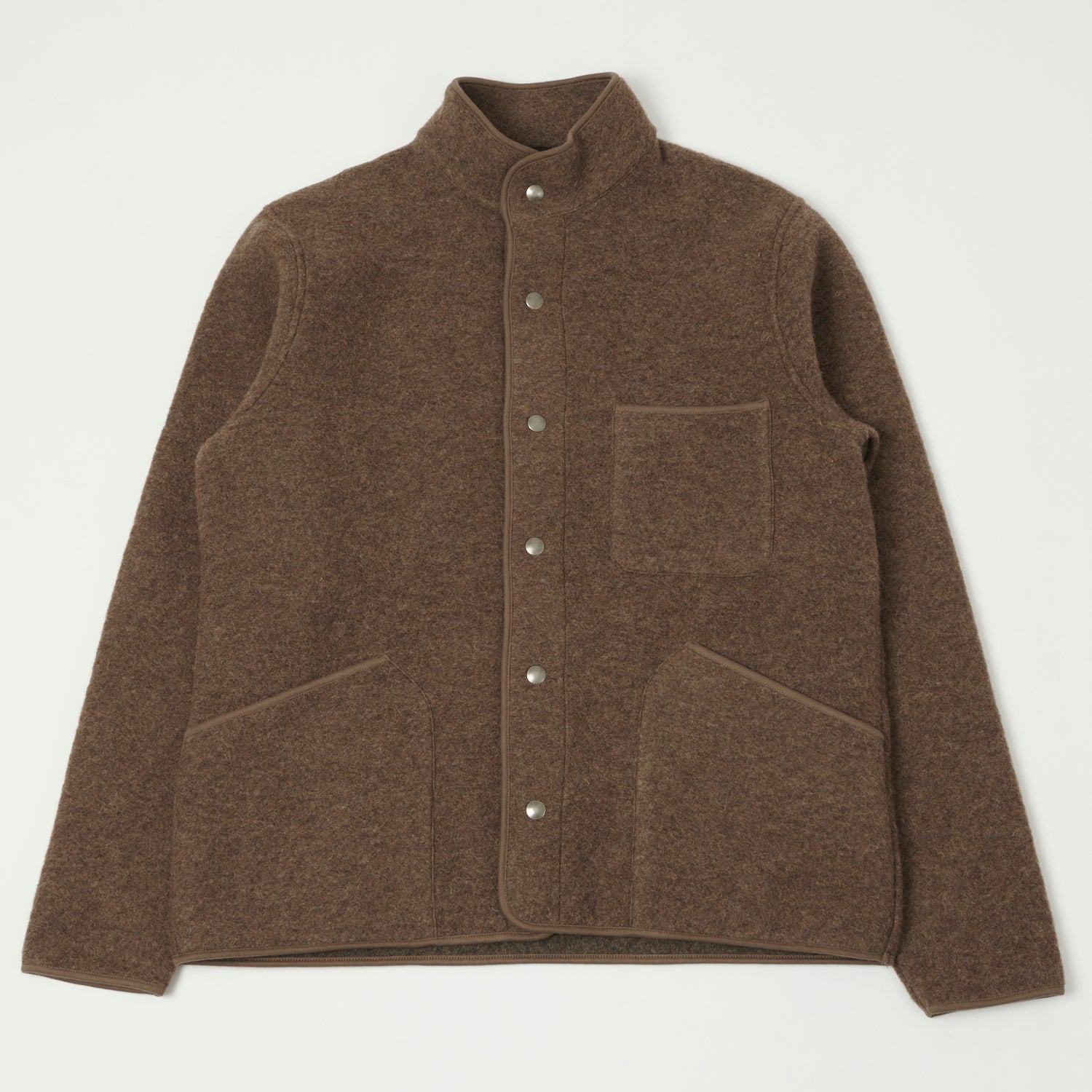 Hartford 'Jason' Knitted Wool Jacket - Nut