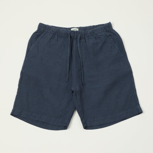 Hartford 'Joggy' Linen Short - Navy