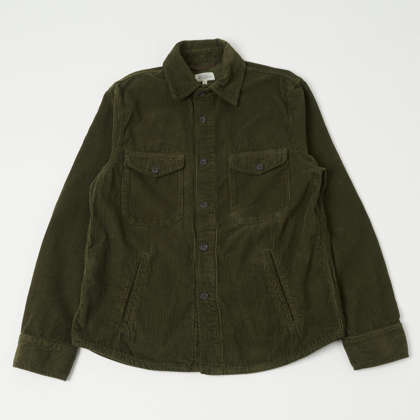 Hartford 'Joyce' Corduroy Work Shirt - Army