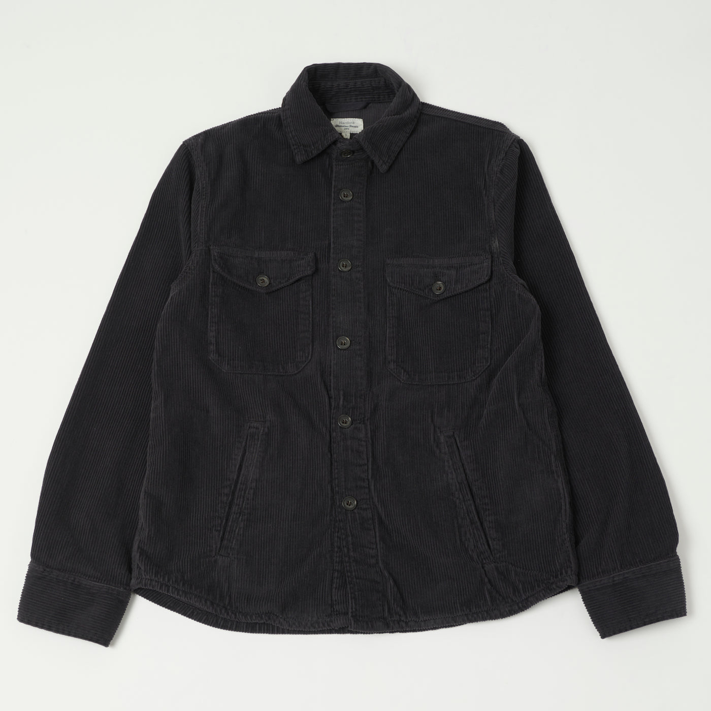 Hartford 'Joyce' Corduroy Work Shirt - Carbone
