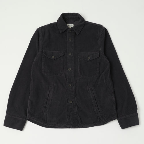 Hartford 'Joyce' Corduroy Work Shirt - Carbone