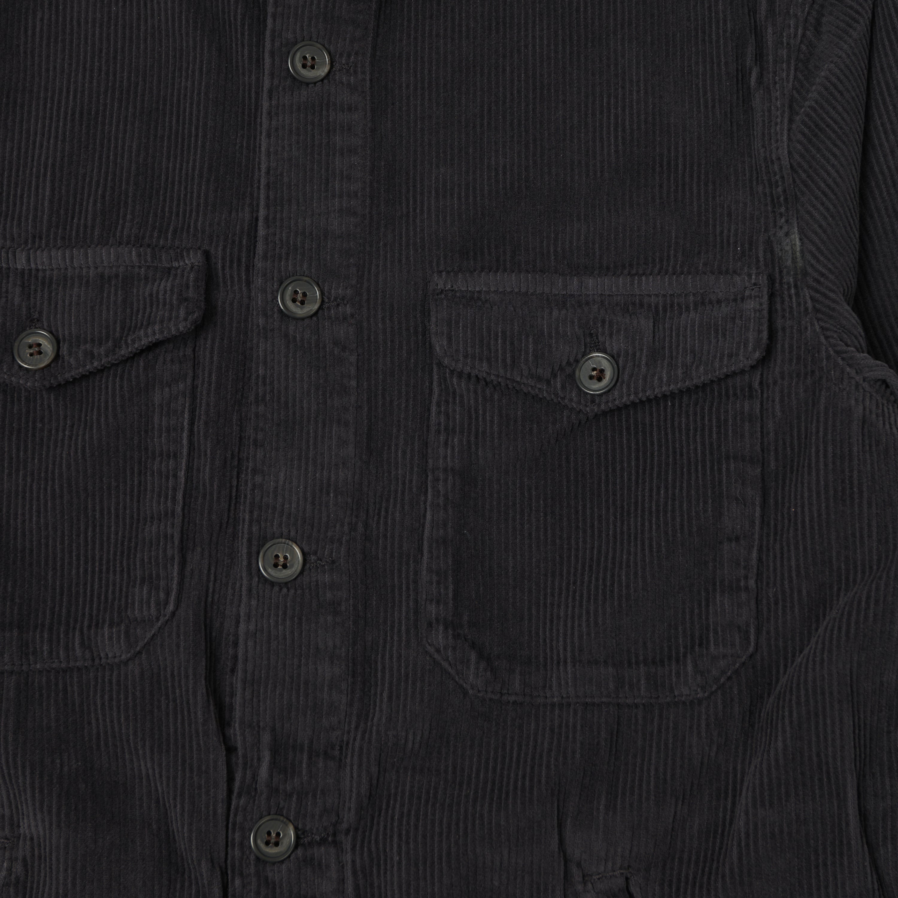 Hartford 'Joyce' Corduroy Work Shirt - Carbone