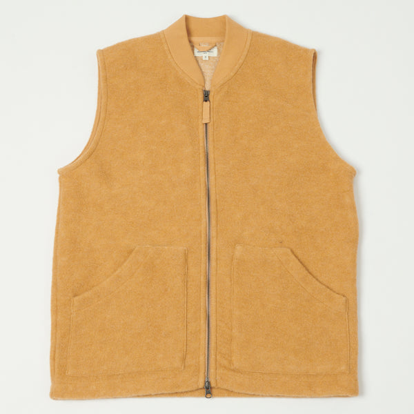 HARTFORD_KNITTEDWOOLVEST_MUSTA