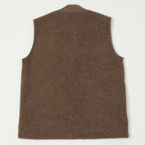 Hartford Knitted Wool Vest - Nut