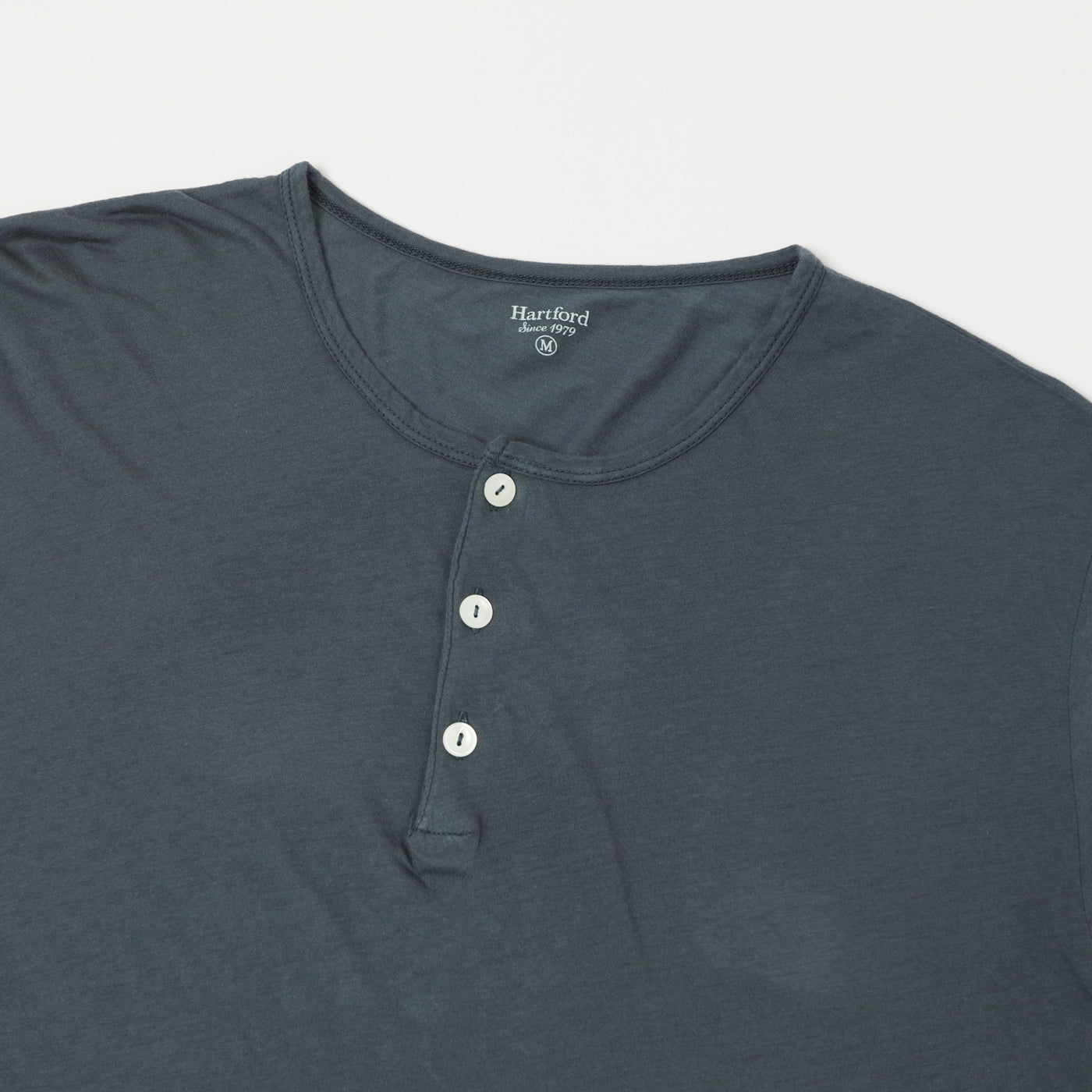 Hartford Lightweight Jersey Henley - Thunder
