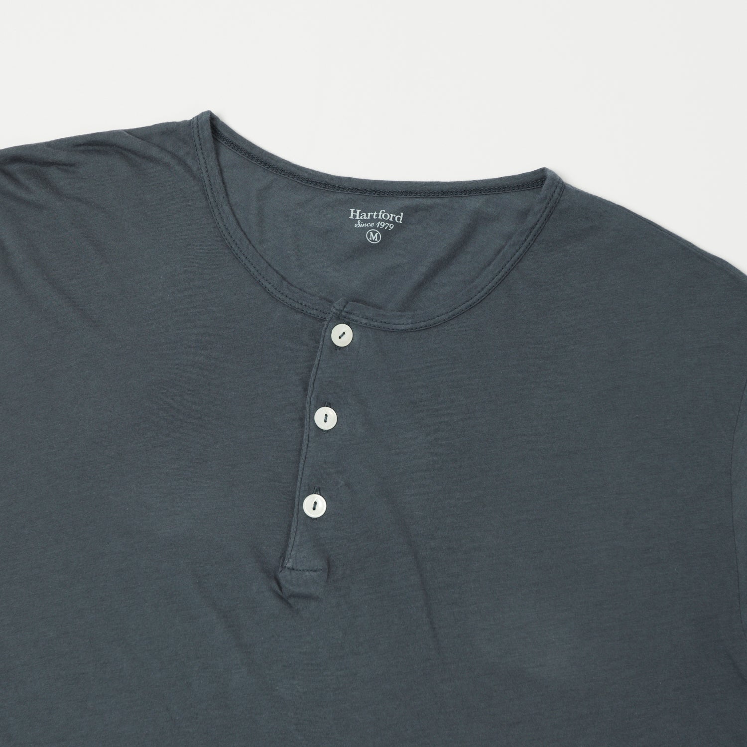 Hartford Lightweight Jersey Henley - Thunder