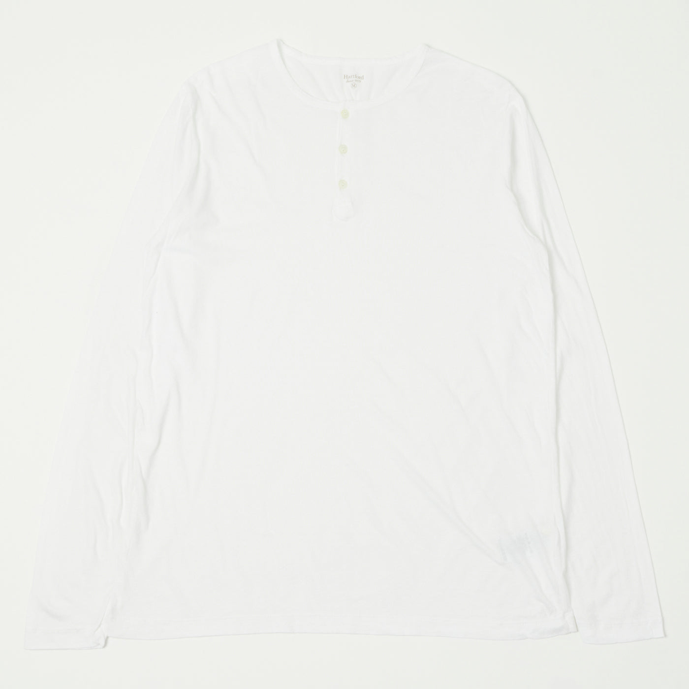Hartford Lightweight Jersey Henley - White