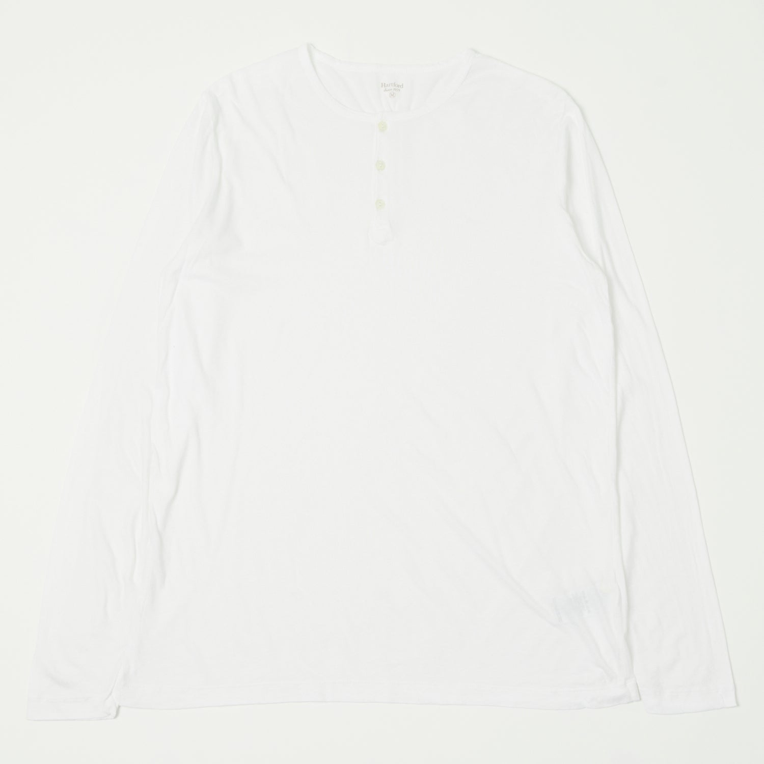 Hartford Lightweight Jersey Henley - White