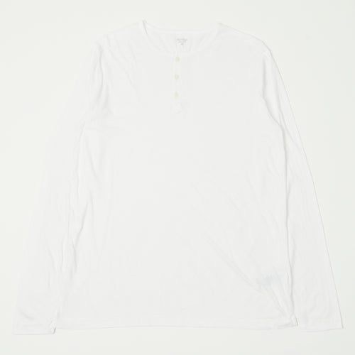 Hartford Lightweight Jersey Henley - White