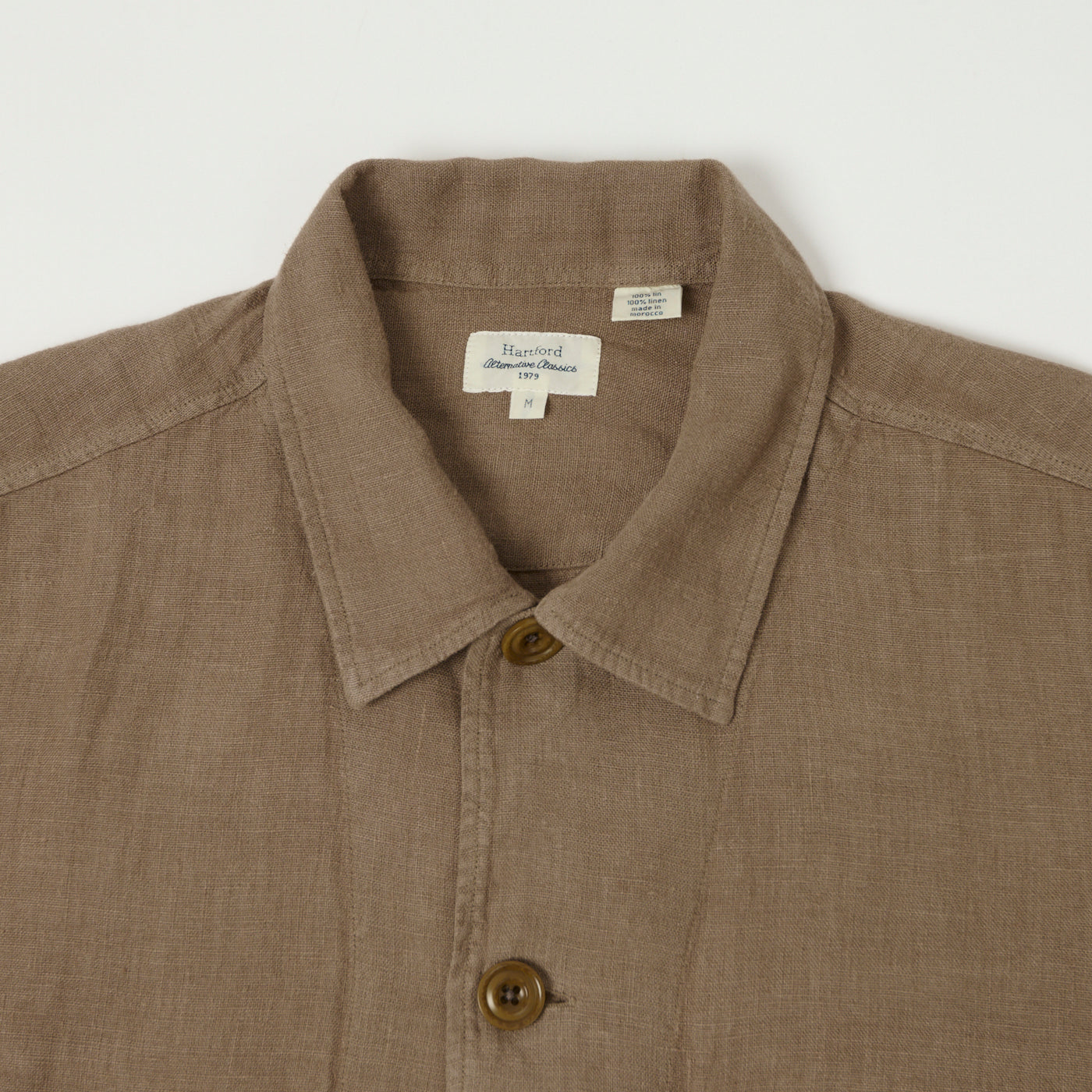 Hartford Linen Chore Jacket  - Cigar