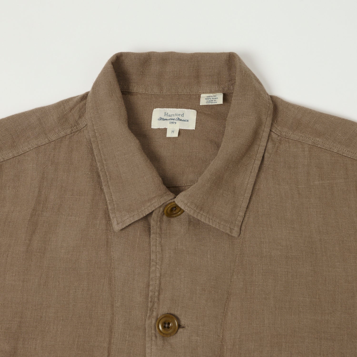 Hartford Linen Chore Jacket  - Cigar