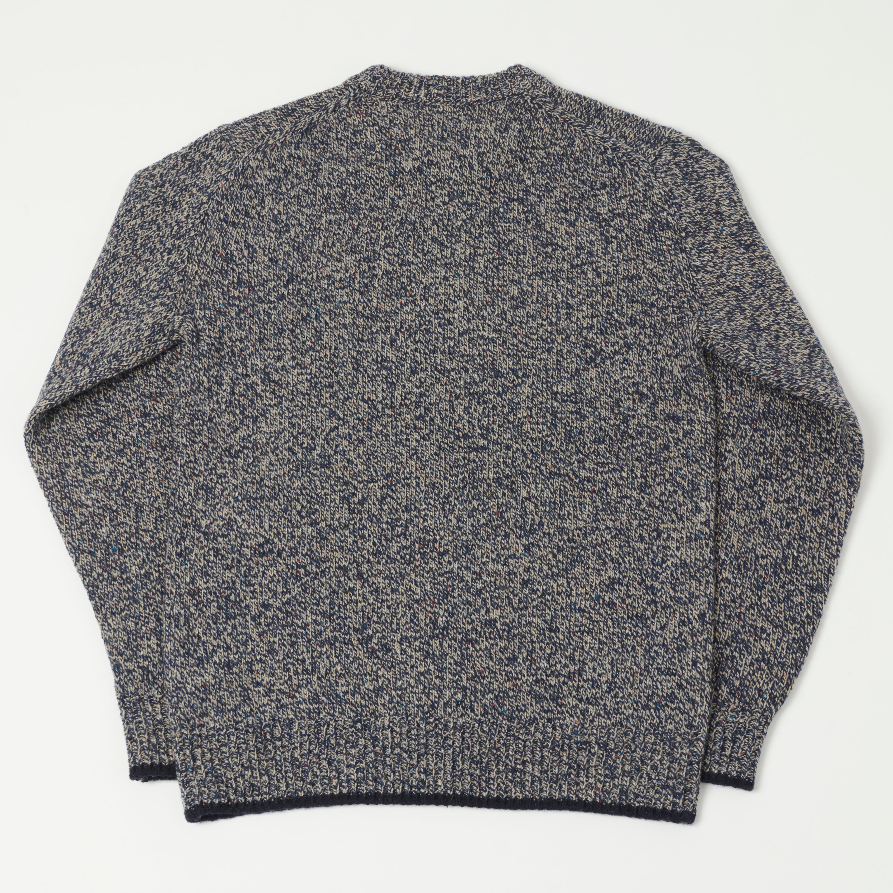 Hartford 'Marl' Crew Knitted Sweater - Indigo Marl