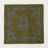 Hartford Large Wool Bandana Scarf - Army