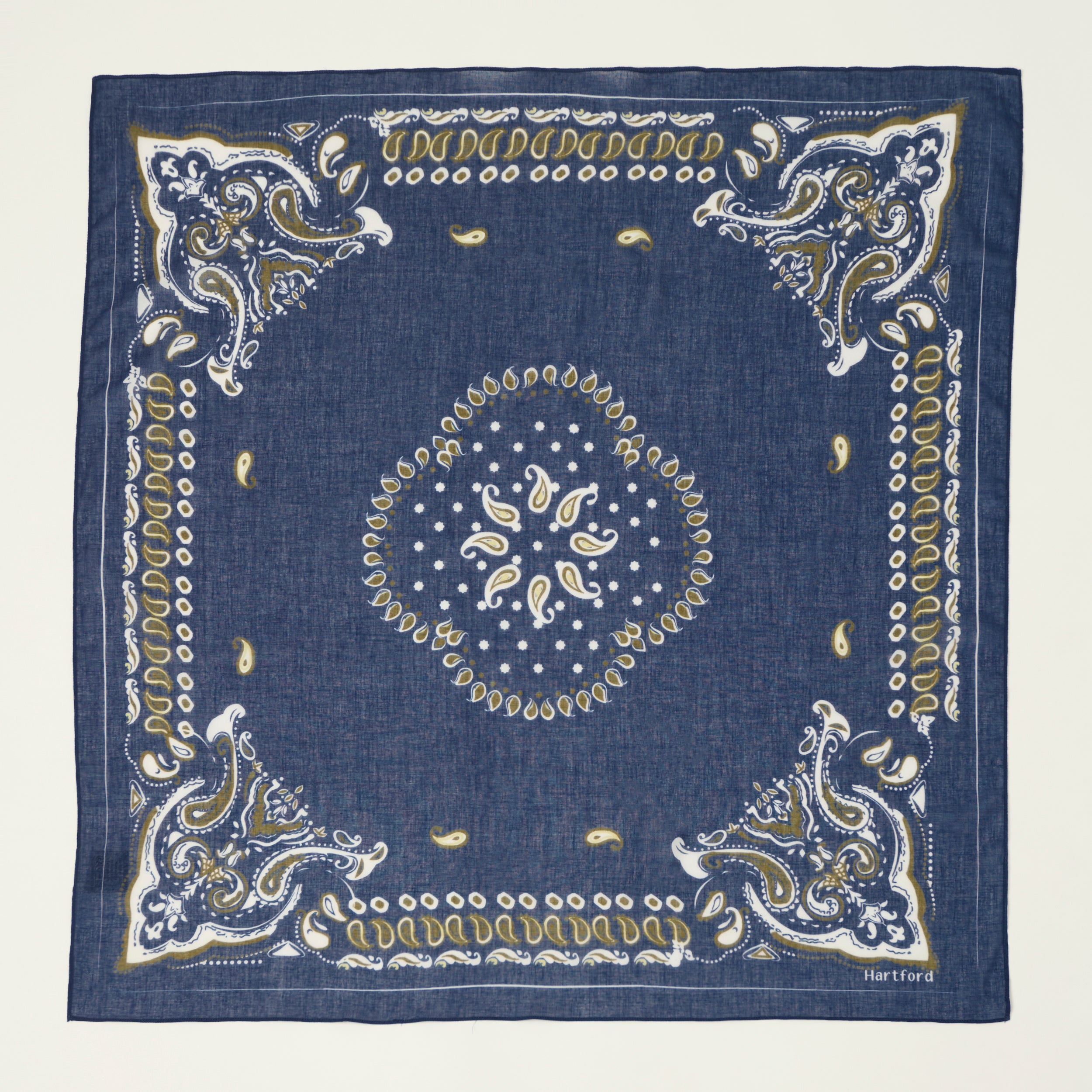Drake's 'Tiger Garden' Silk Bandana - Navy – SON OF A STAG