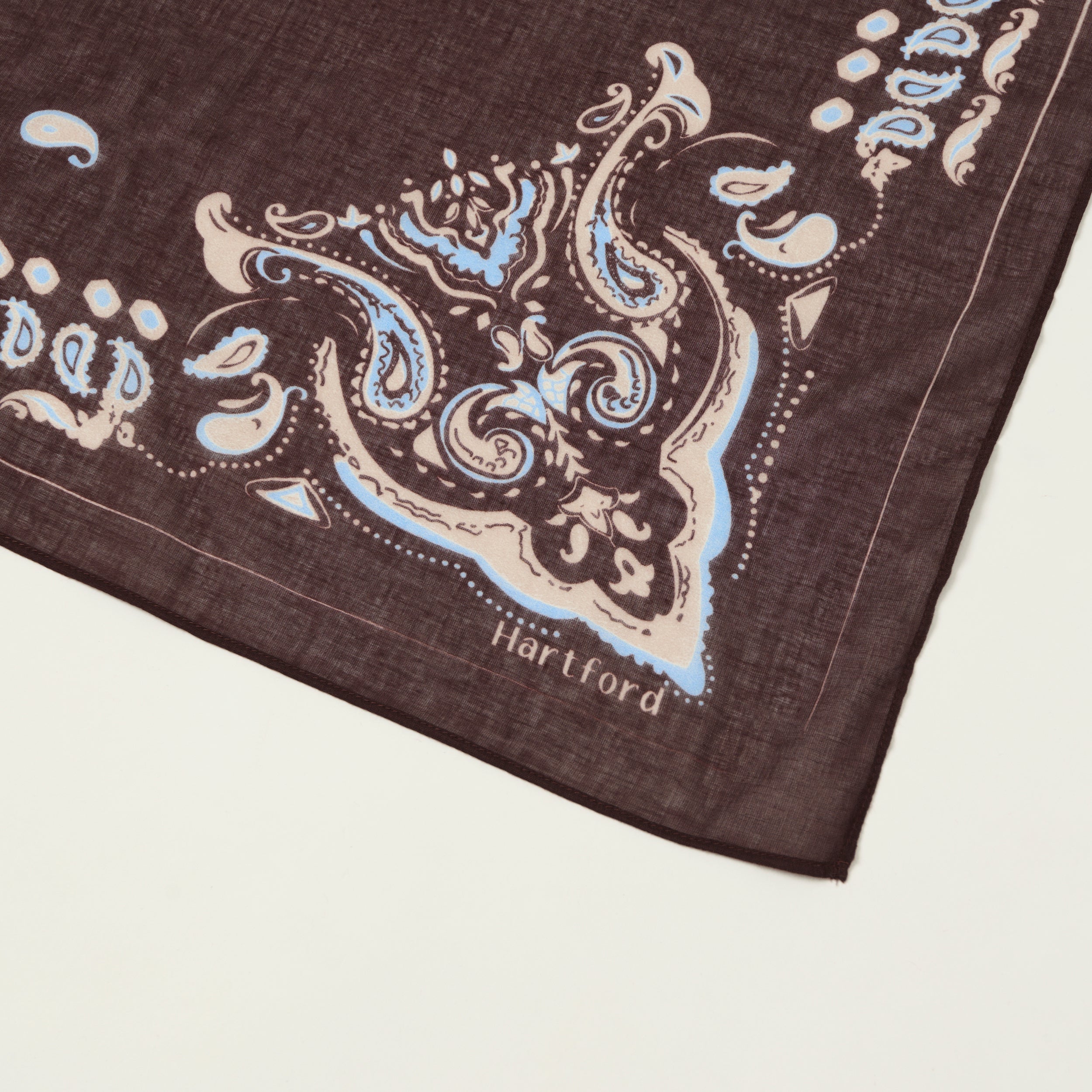 Hartford Paisley Cotton Bandana - Wood