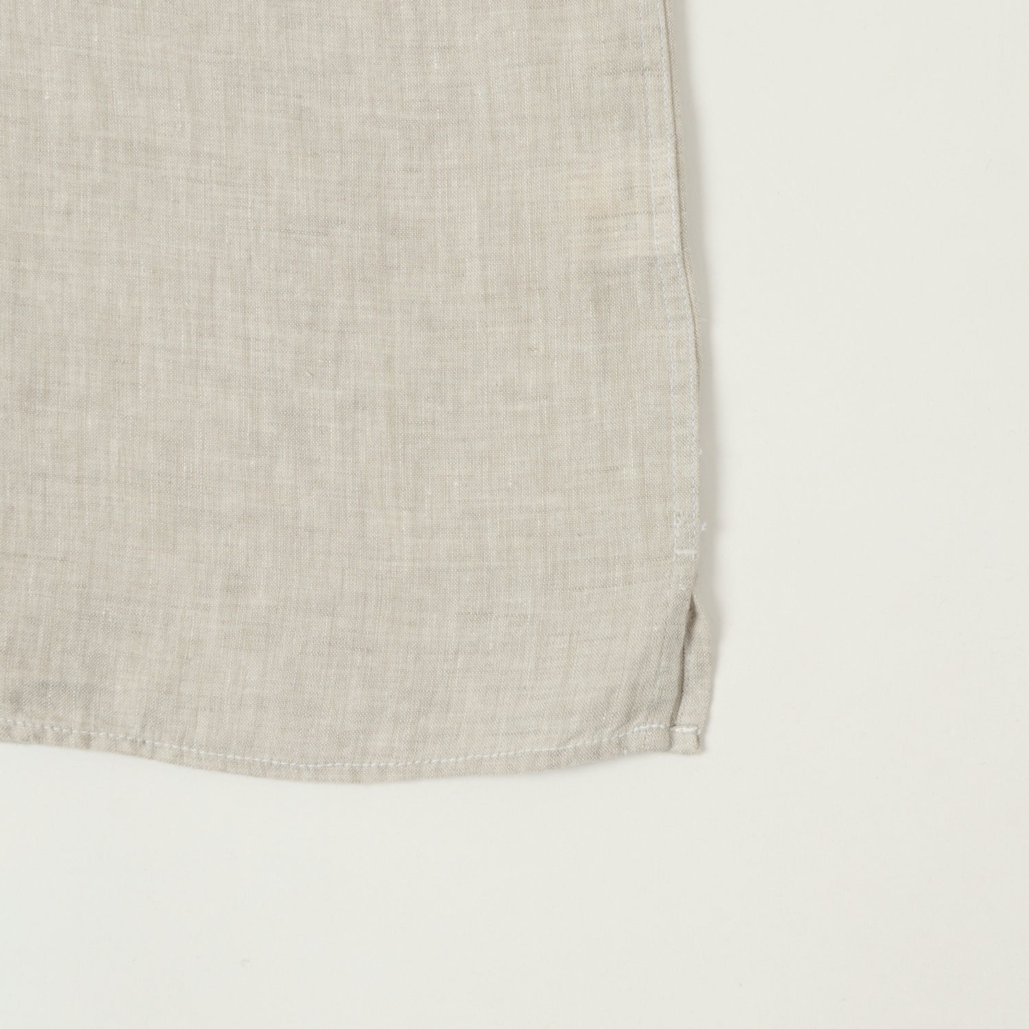 Hartford 'Palm' Camp Collar Linen Shirt  - Natural