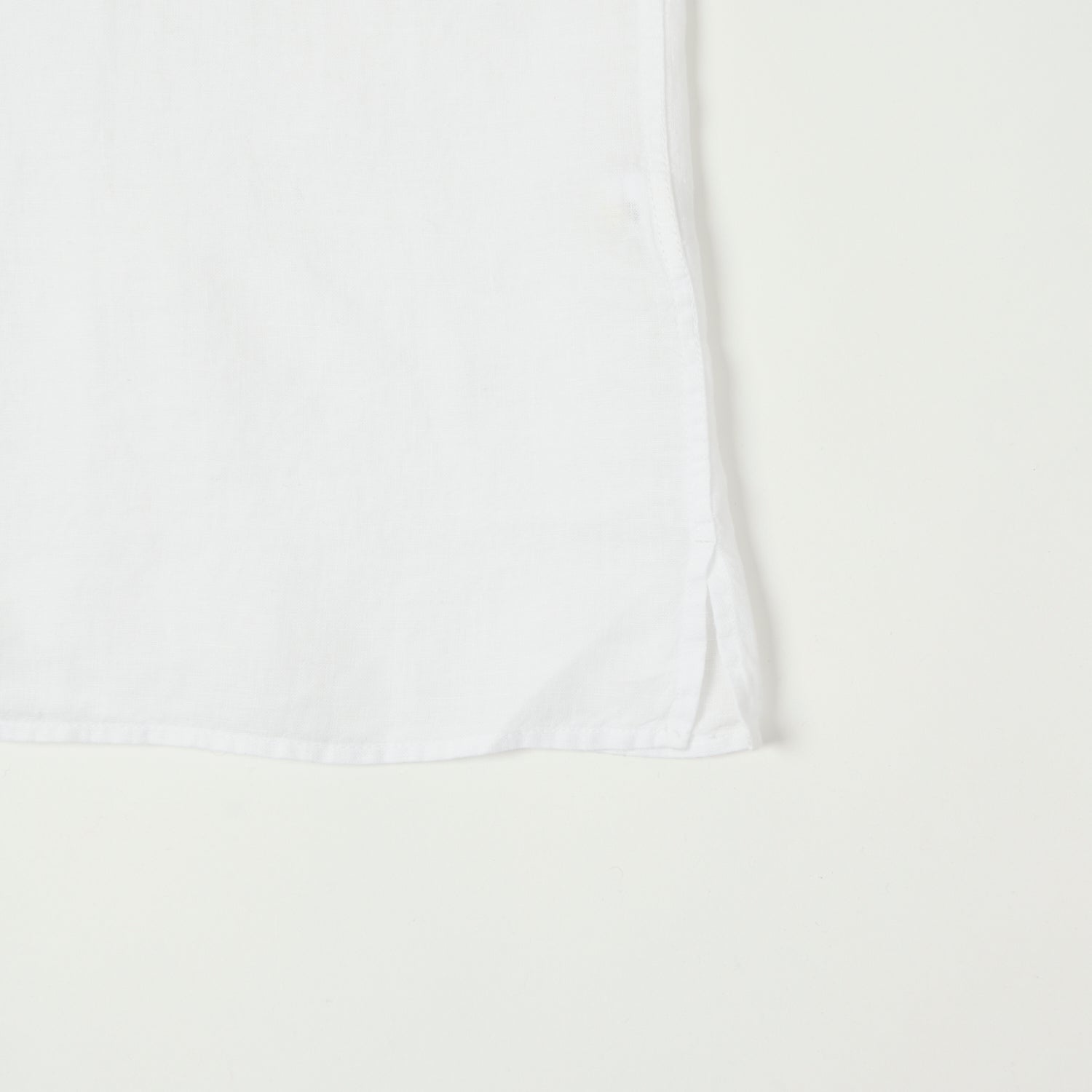 Hartford 'Palm' Camp Collar Linen Shirt - White