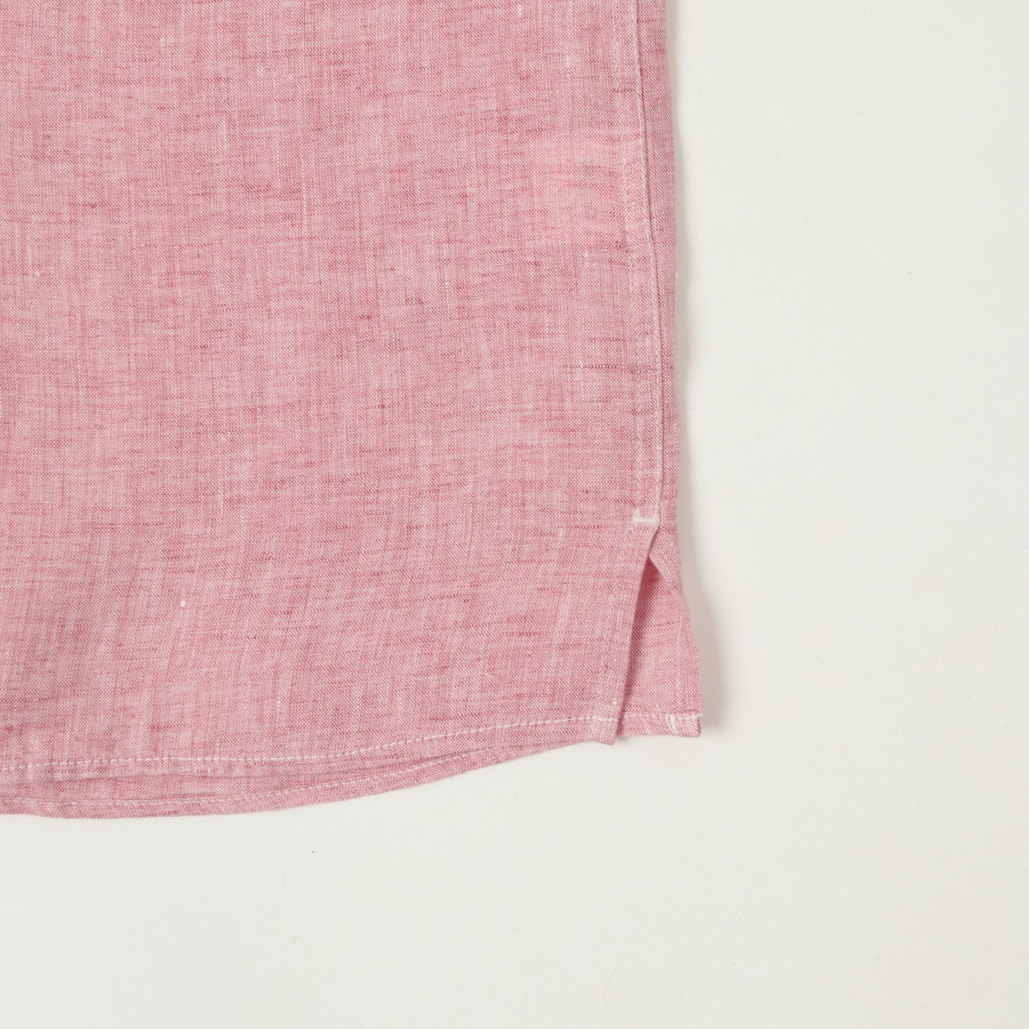 Hartford 'Palm' Camp Collar Linen Shirt - Pink