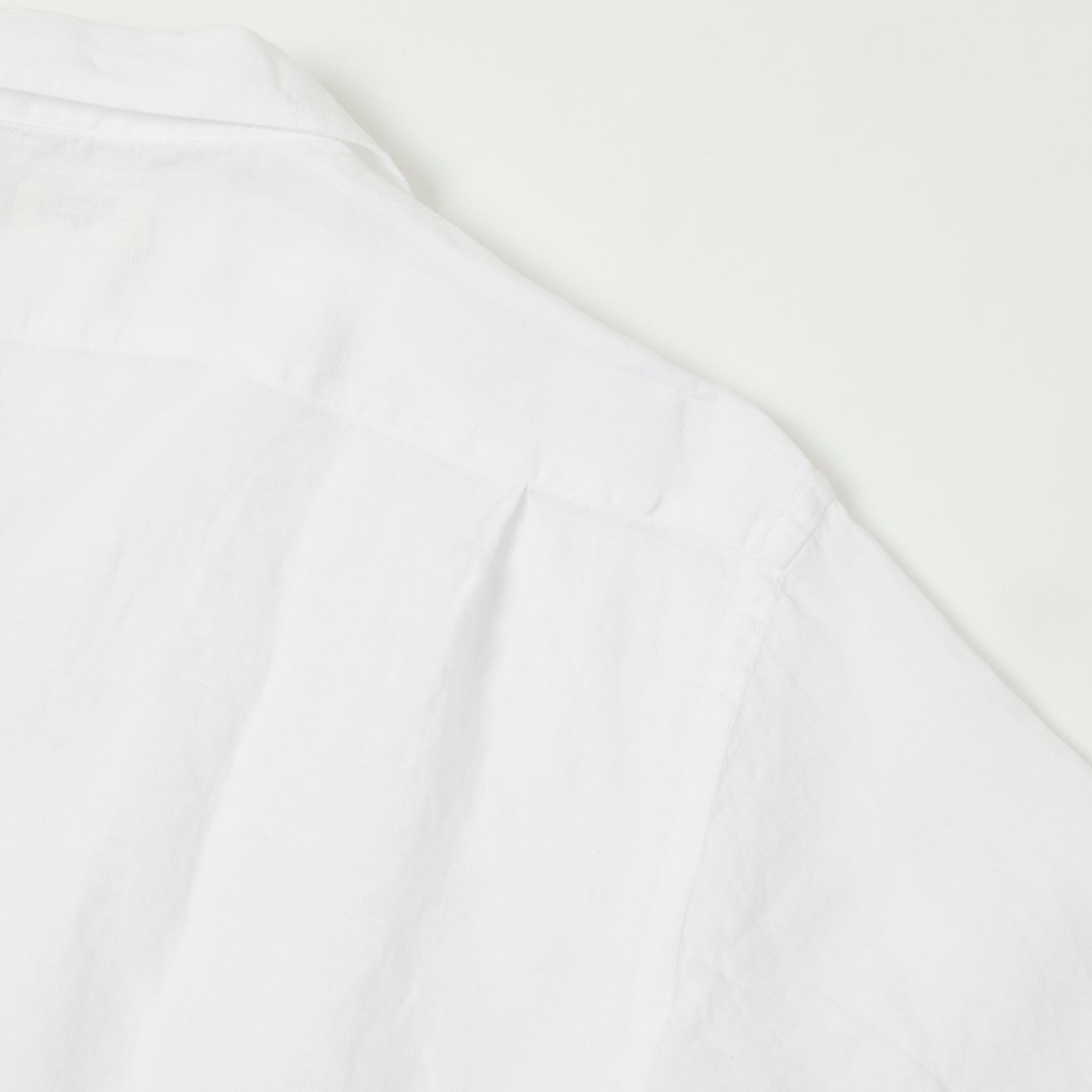 Hartford 'Palm' Camp Collar Linen Shirt - White