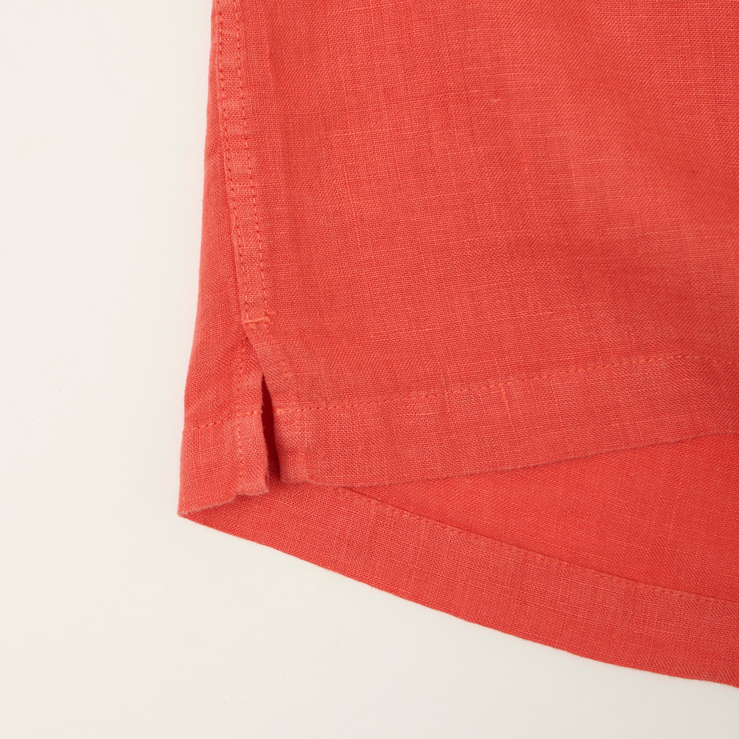 Hartford 'Palmito' Short Sleeve Summer Shirt - Faded Tomato