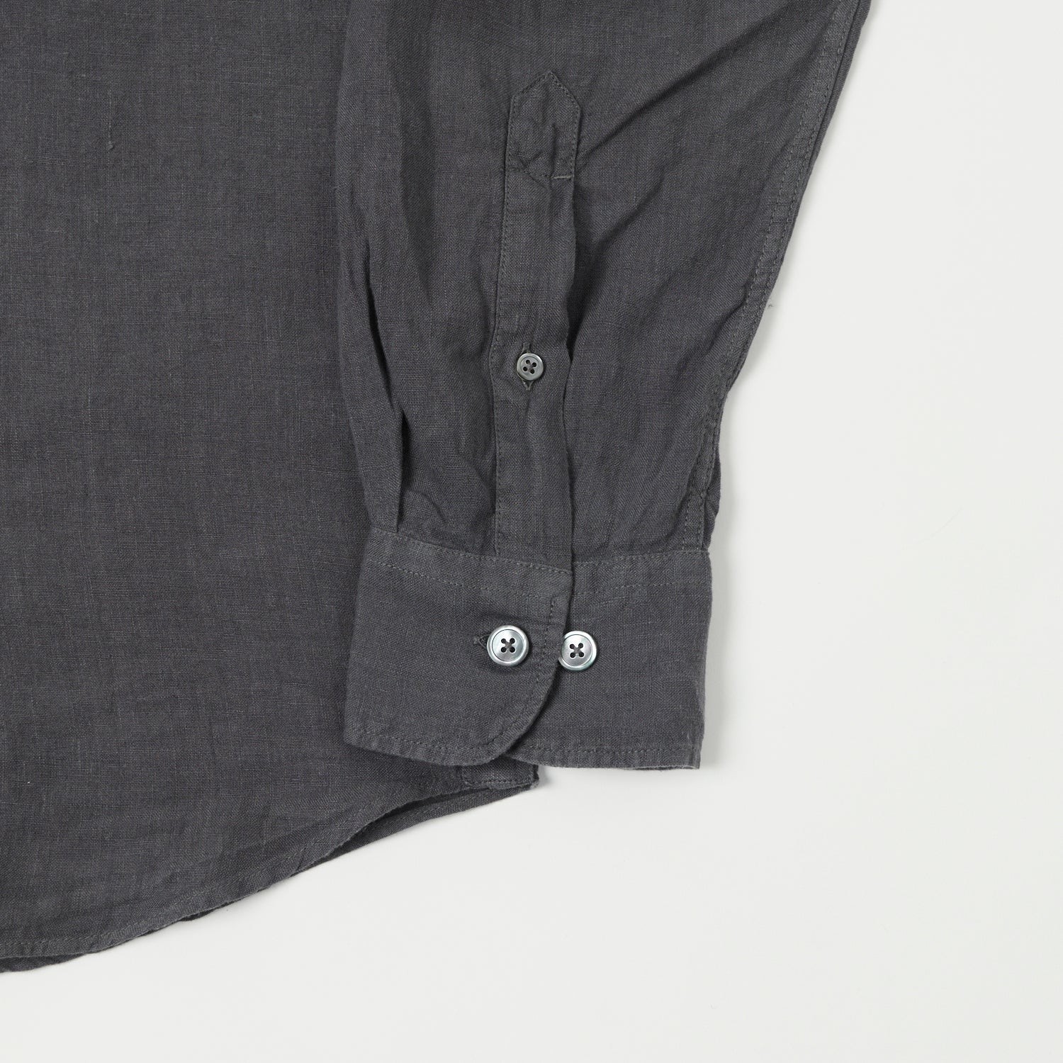 Hartford 'Patrol' Linen Shirt - Charcoal