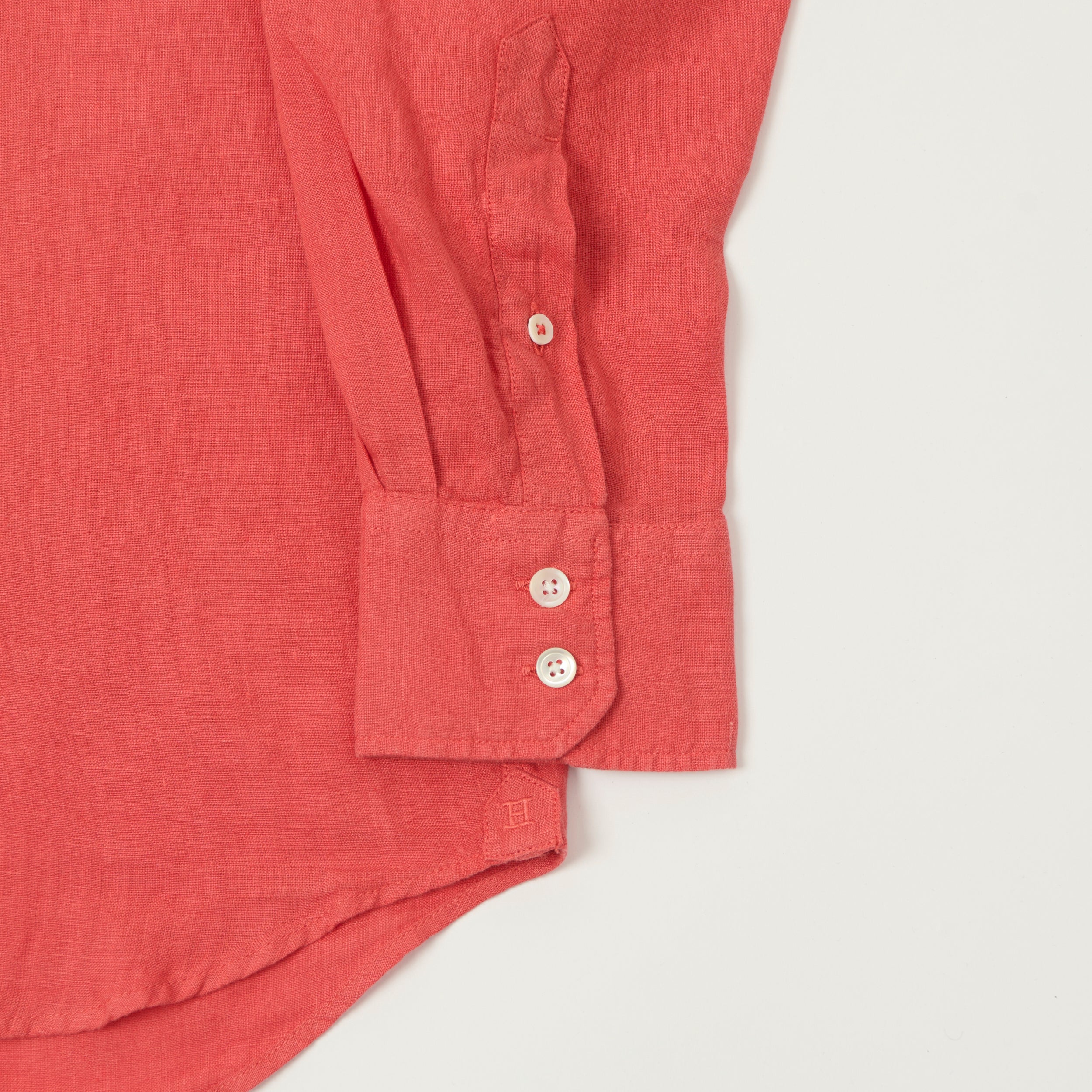 Hartford 'Paul' Linen Shirt - Tomato