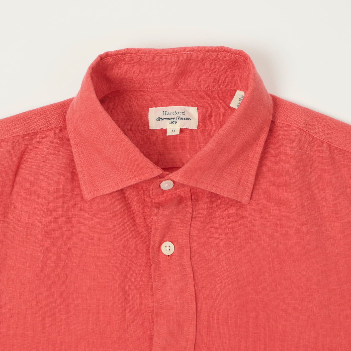 Hartford 'Paul' Linen Shirt - Tomato