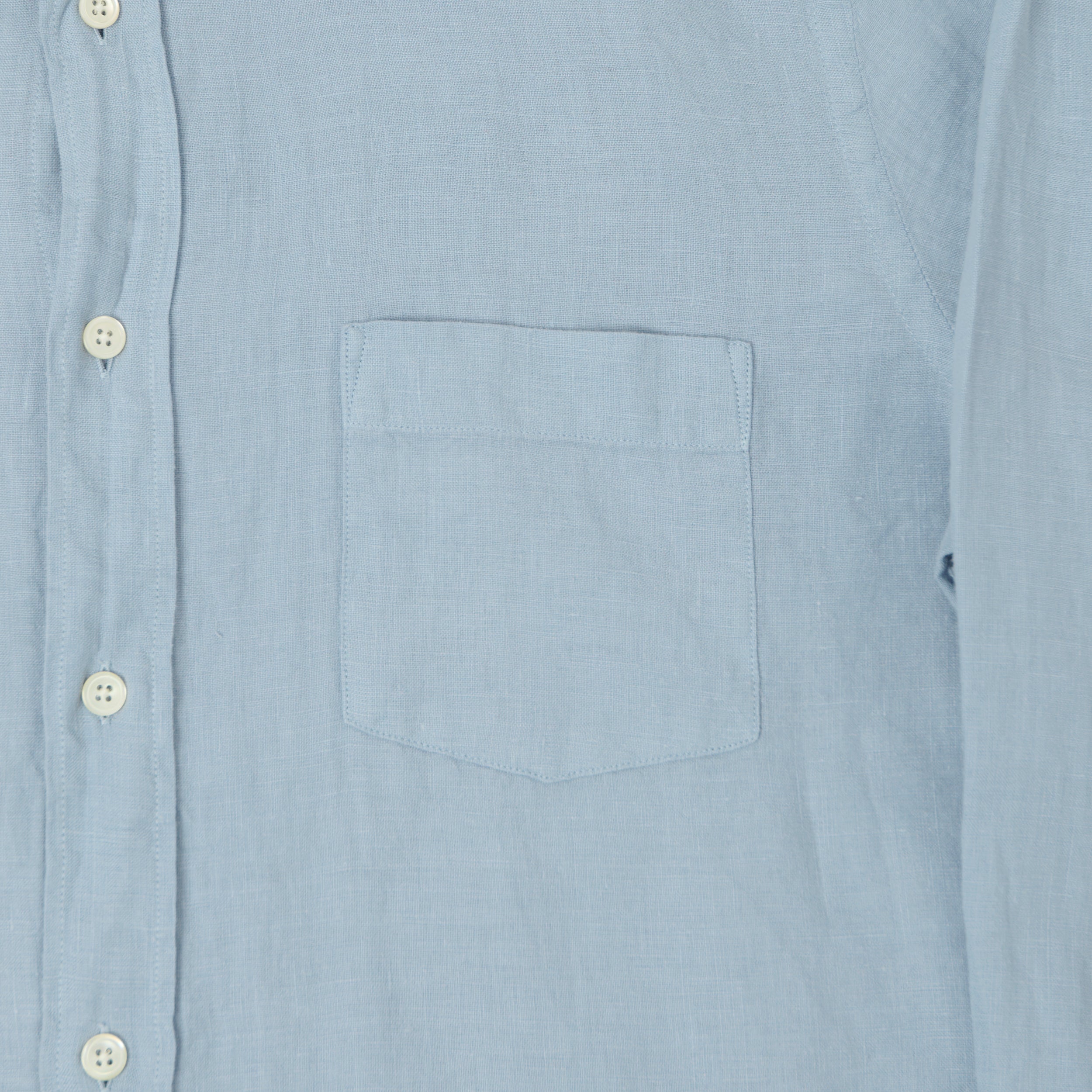 Hartford 'Paul' Linen Shirt - Bleach Blue
