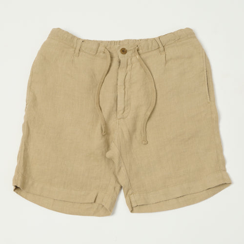 Hartford 'Tank' Linen Shorts - Desert