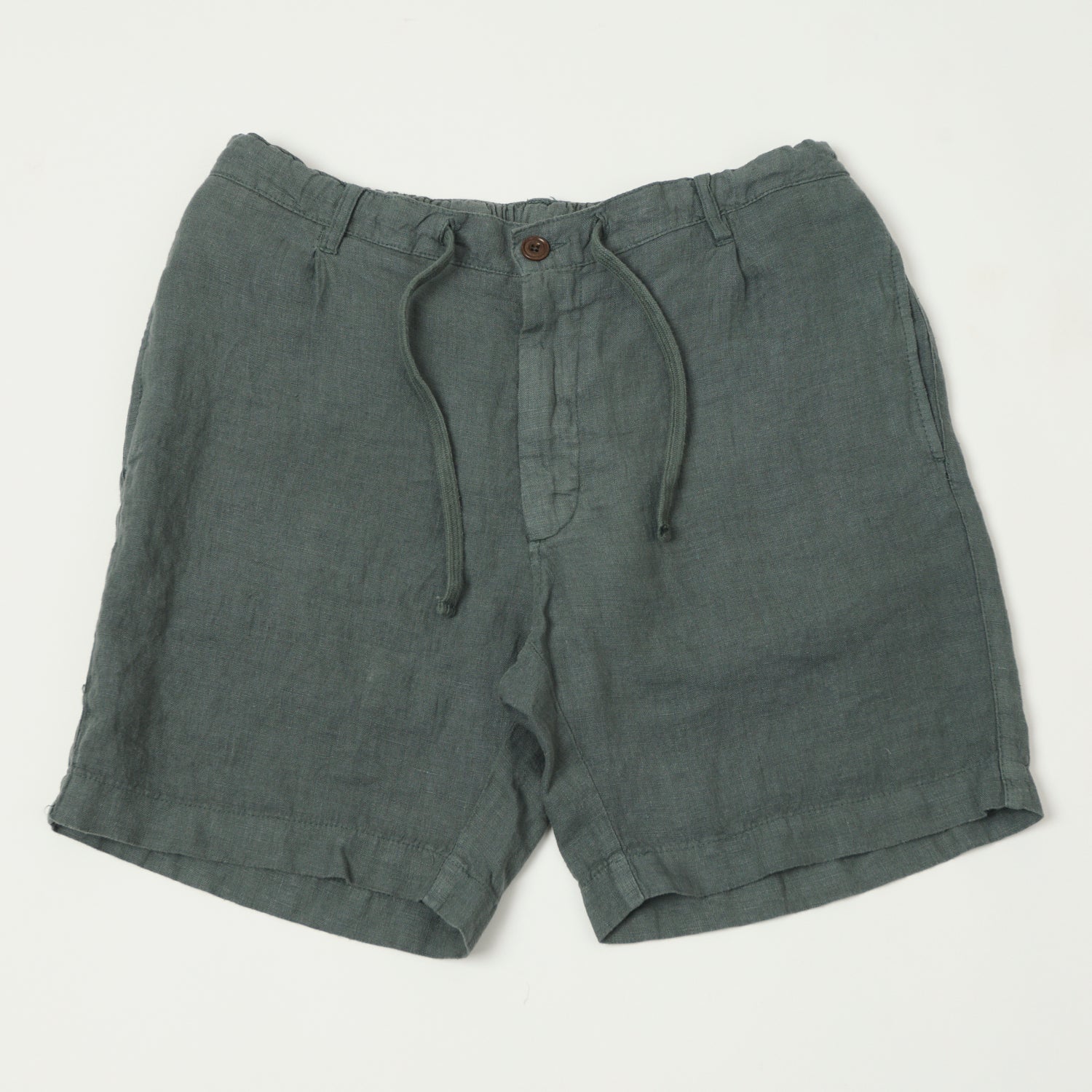 Hartford 'Tank' Linen Shorts - Eucalyptus