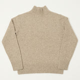 Hartford Knit Turtle Neck Jumper - Natural