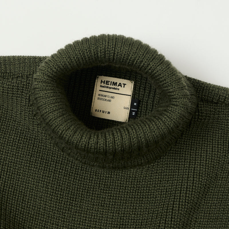 Heimat 'Rollkragen' U Boat Rollneck - Military Green