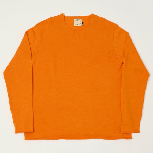 Heimat Merino Harbour Lightweight Sweater - Rescue Orange