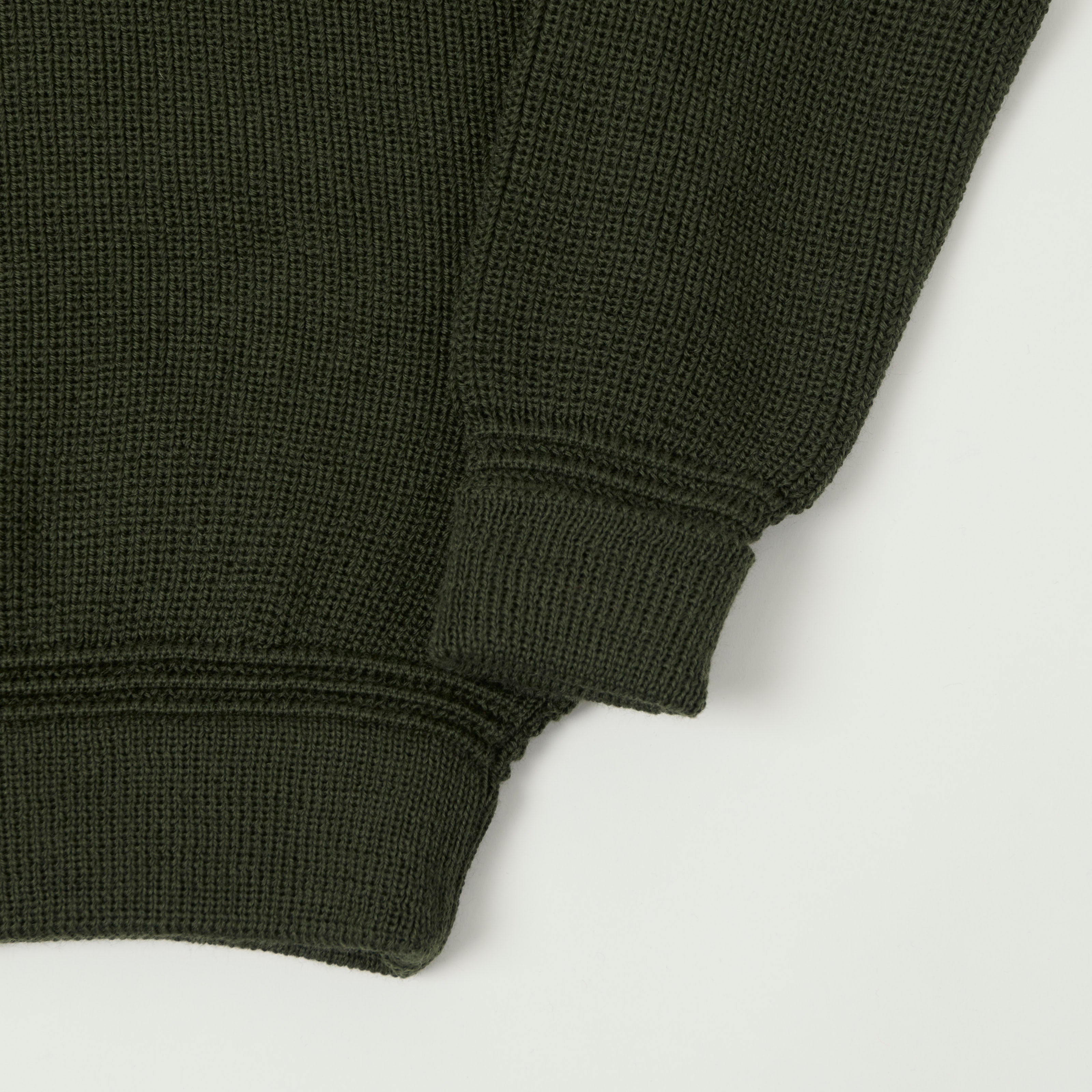 Heimat 'Eiger' Shawl Collar Pullover - Military Green