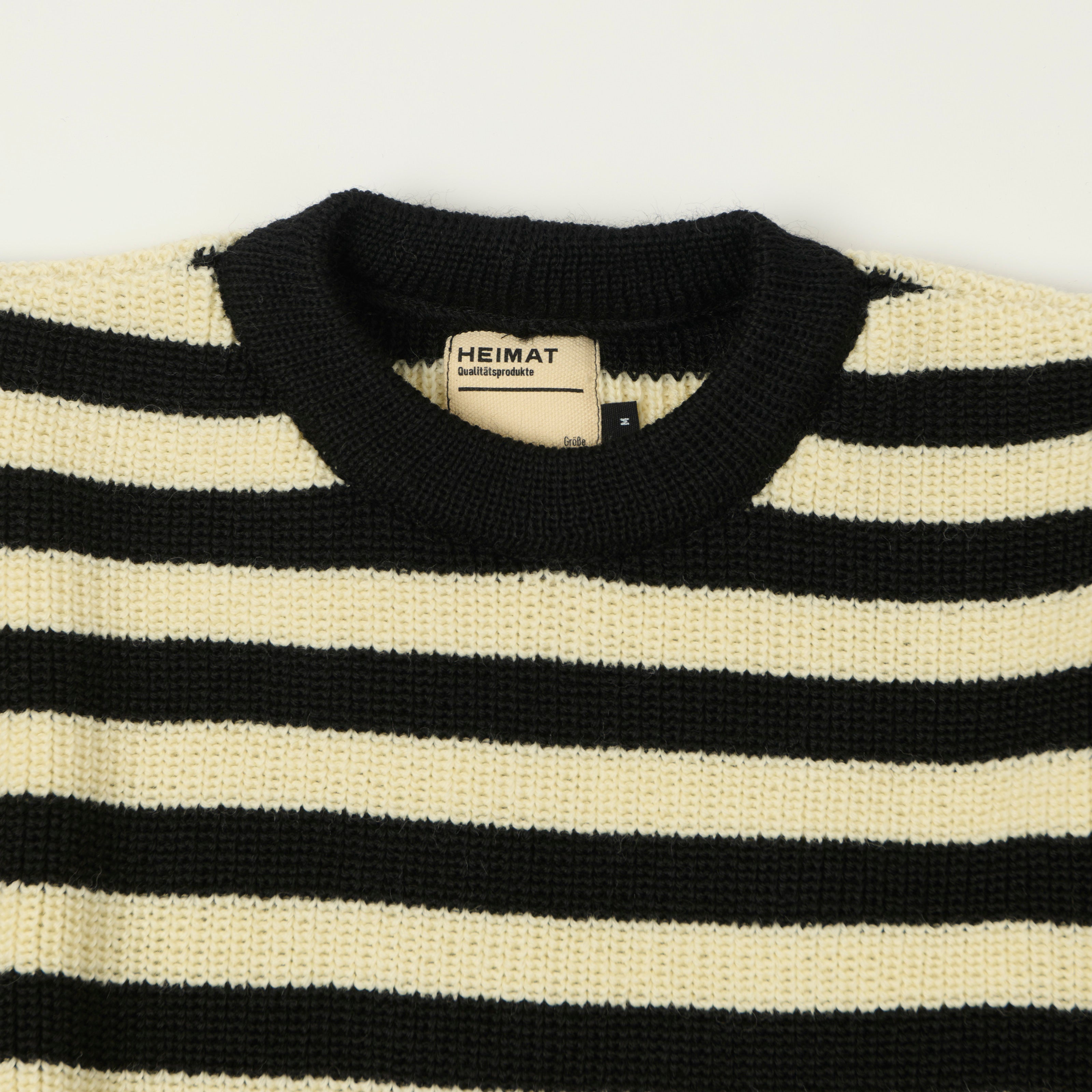 Heimat 'Rundhals' Crew Neck Jumper - Jail House Stripe
