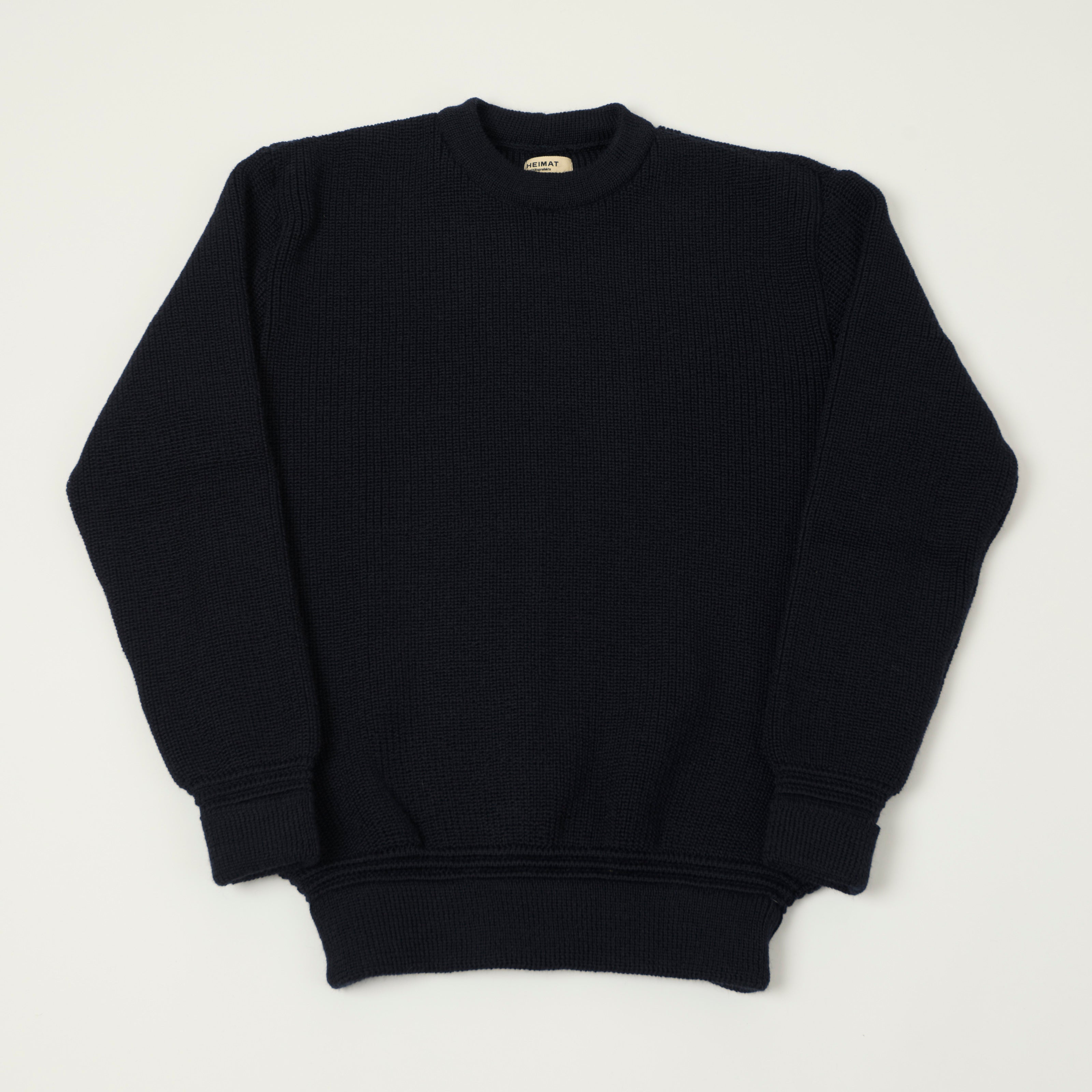 Heimat 'Rundhals' Crew Neck Jumper - Ink