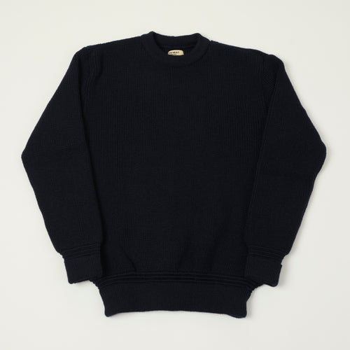 Heimat 'Rundhals' Crew Neck Jumper - Ink