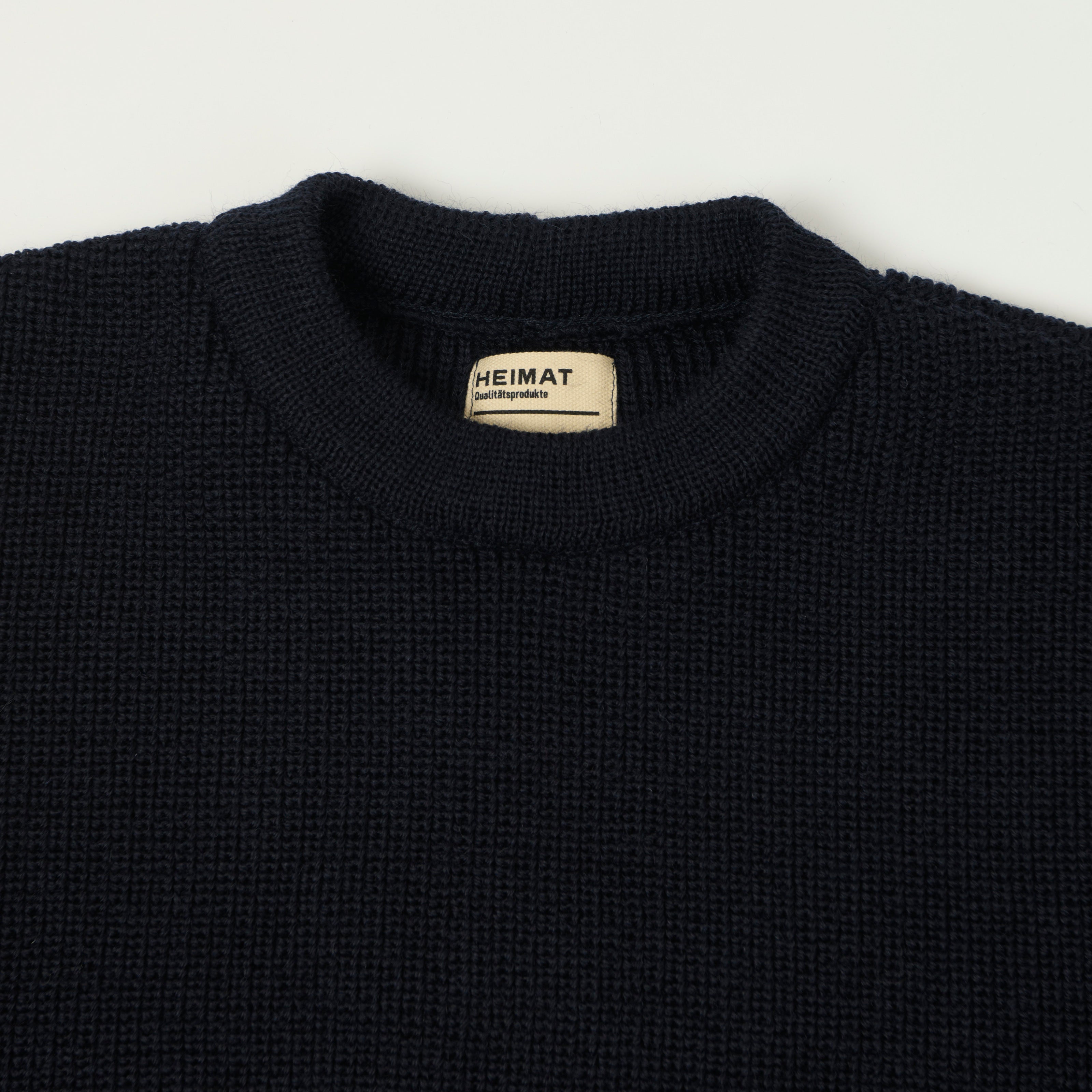 Heimat 'Rundhals' Crew Neck Jumper - Ink