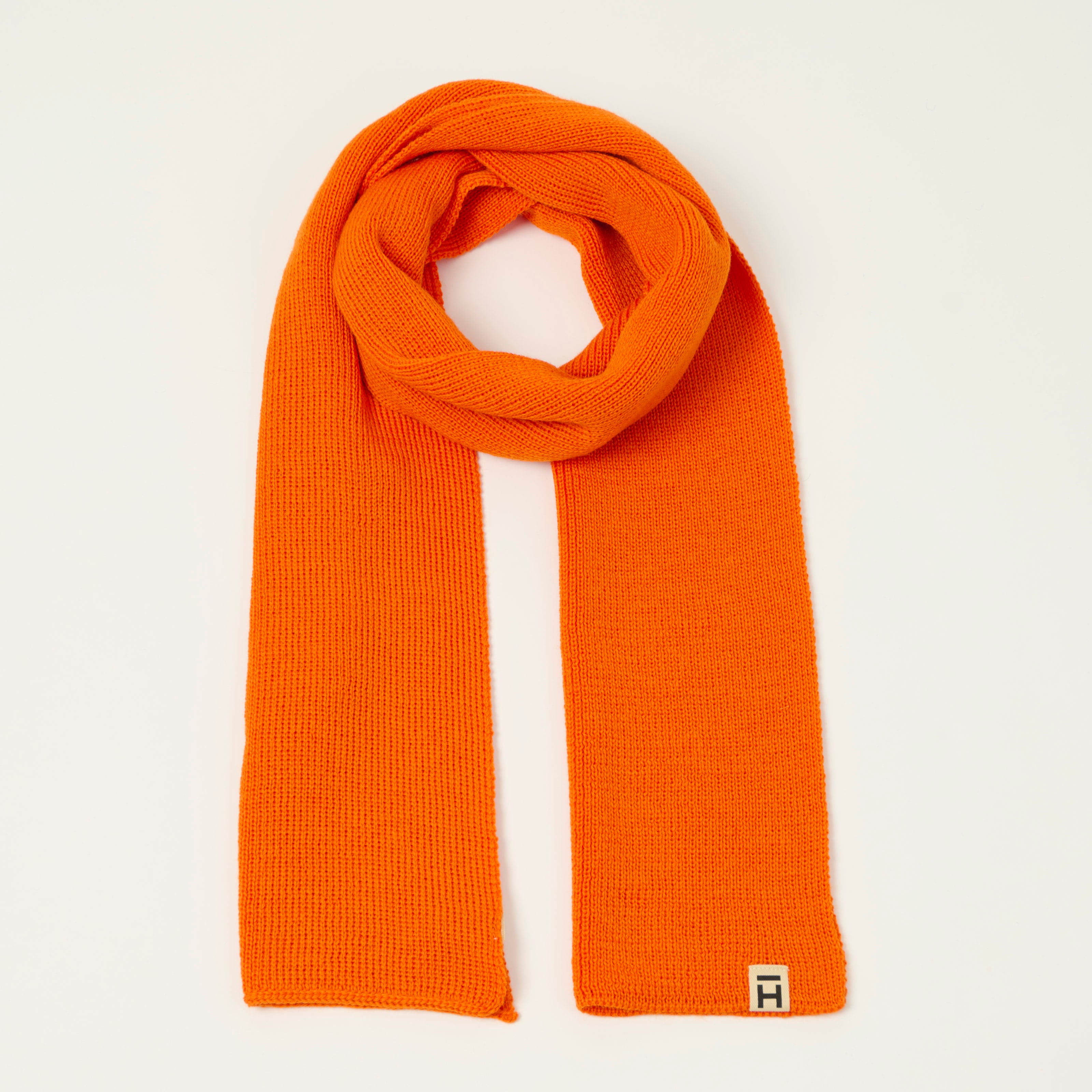 Heimat 'Schal' Wool Scarf - Rescue Orange