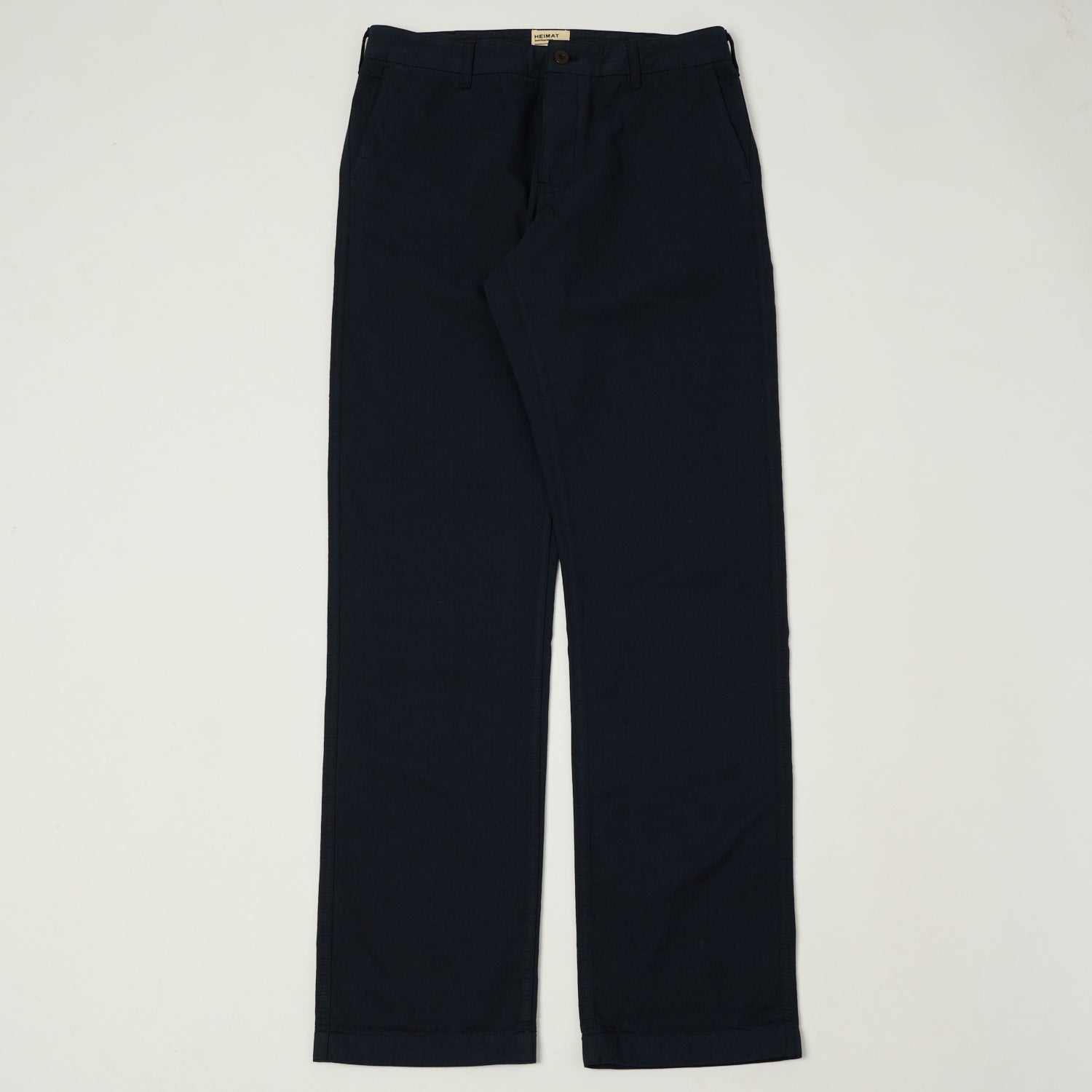 Heimat 'Journey' Herringbone Twill Chinos - Ink