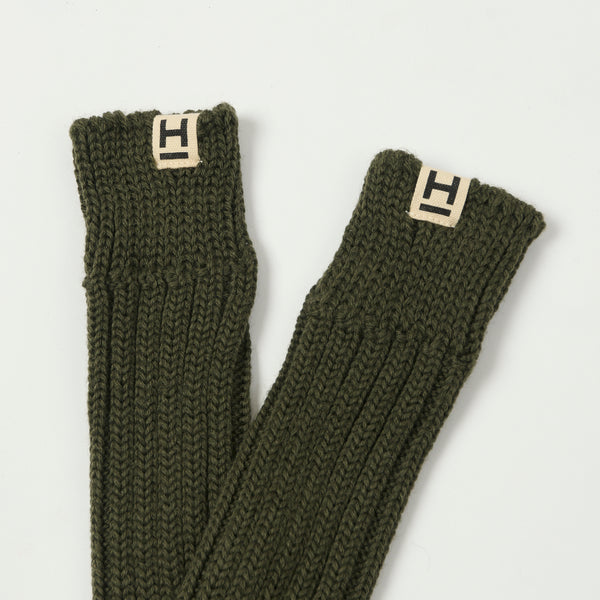 Heimat 'Wander' Hiking Sock - Military Green