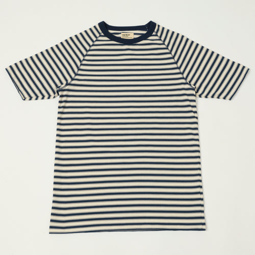 Heimat Boy Scout T-Shirt - Ink/Battleship Grey/Seashell