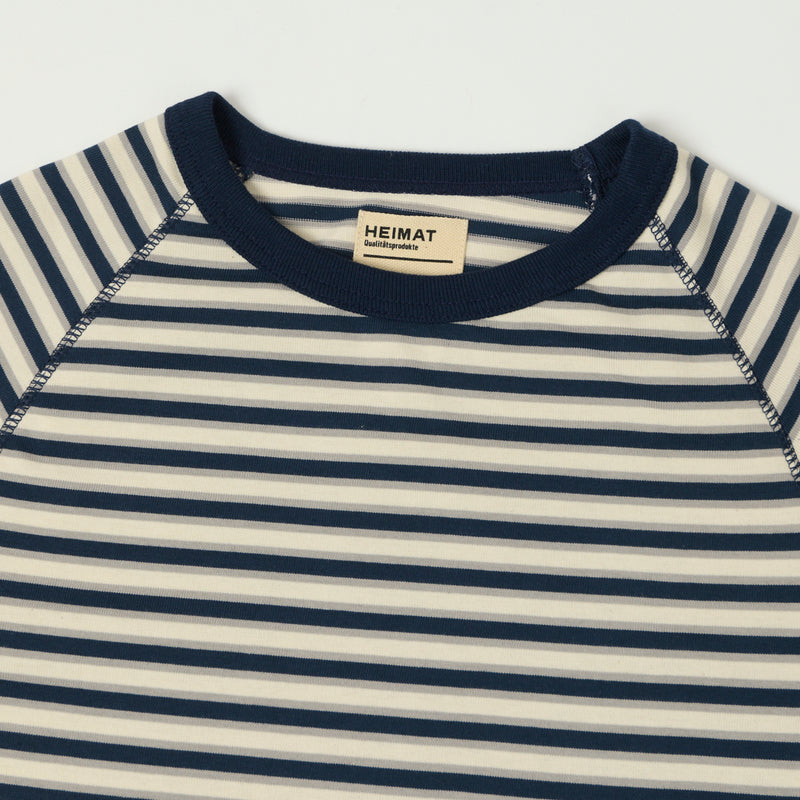 Heimat Boy Scout Tee - Ink/Battleship Grey/Seashell