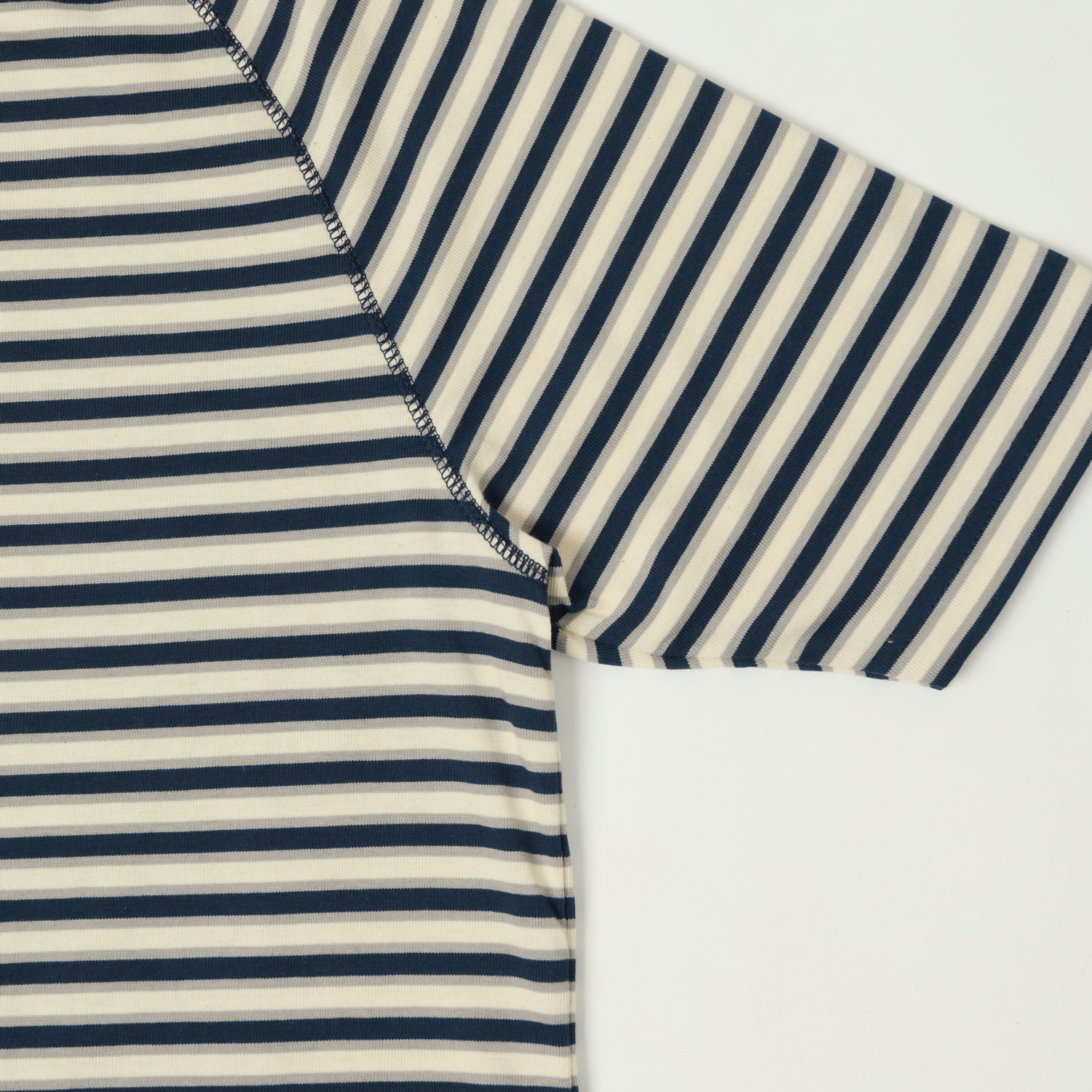 Heimat Boy Scout T-Shirt - Ink/Battleship Grey/Seashell