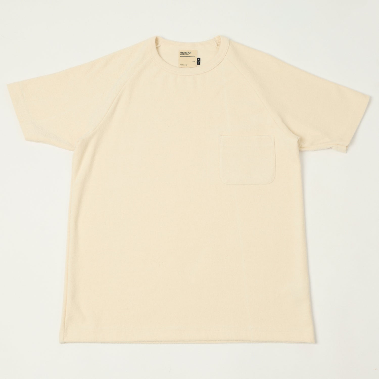 Heimat Raglan Sleeve Terry T-Shirt - Seashell