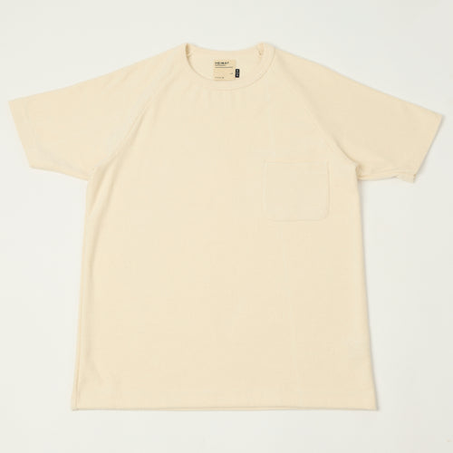 Heimat Raglan Sleeve Terry T-Shirt - Seashell