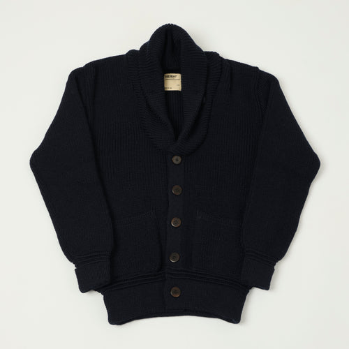 Heimat 'Eiger' Shawl Collar Cardigan - Ink