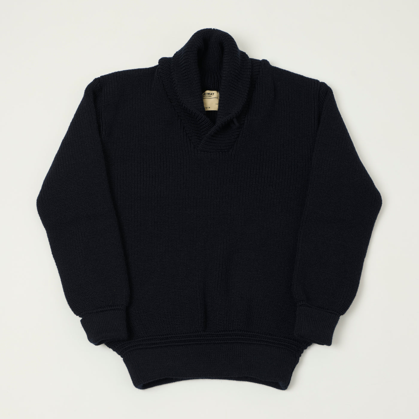 Heimat 'Eiger' Shawl Collar Pullover - Ink