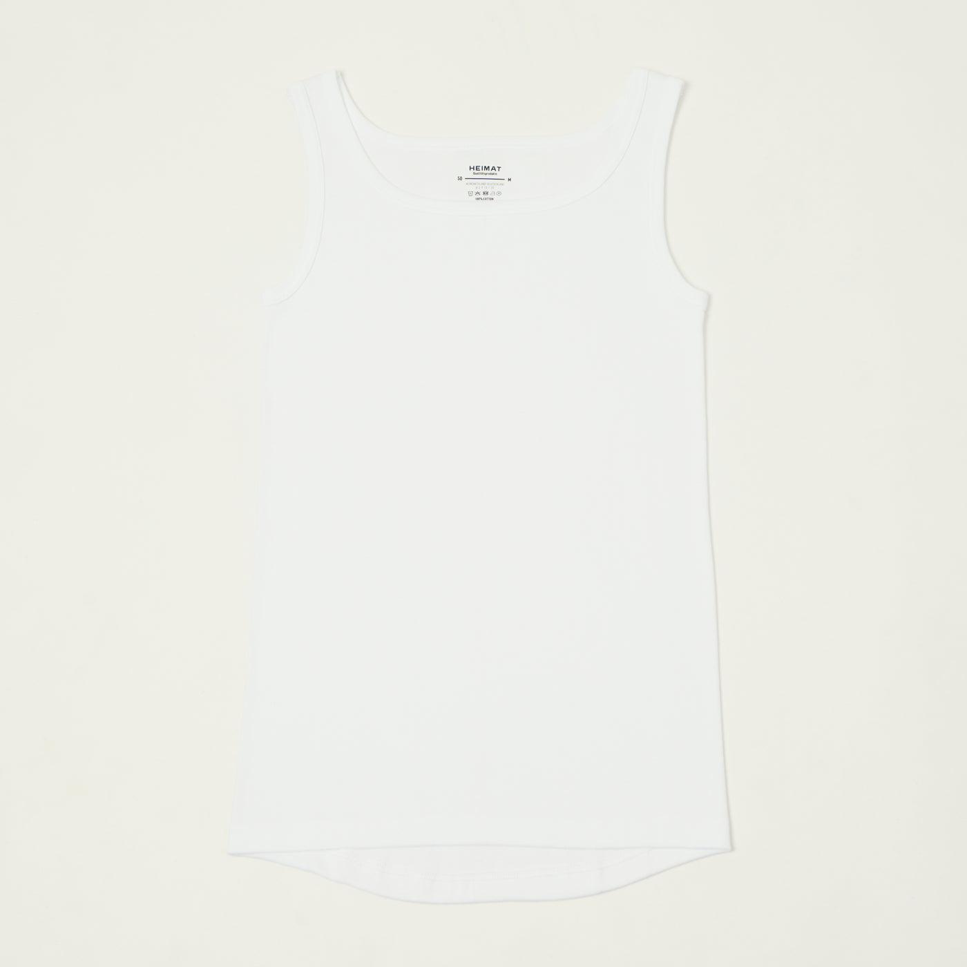 Heimat Fine Ribbed Vest - White