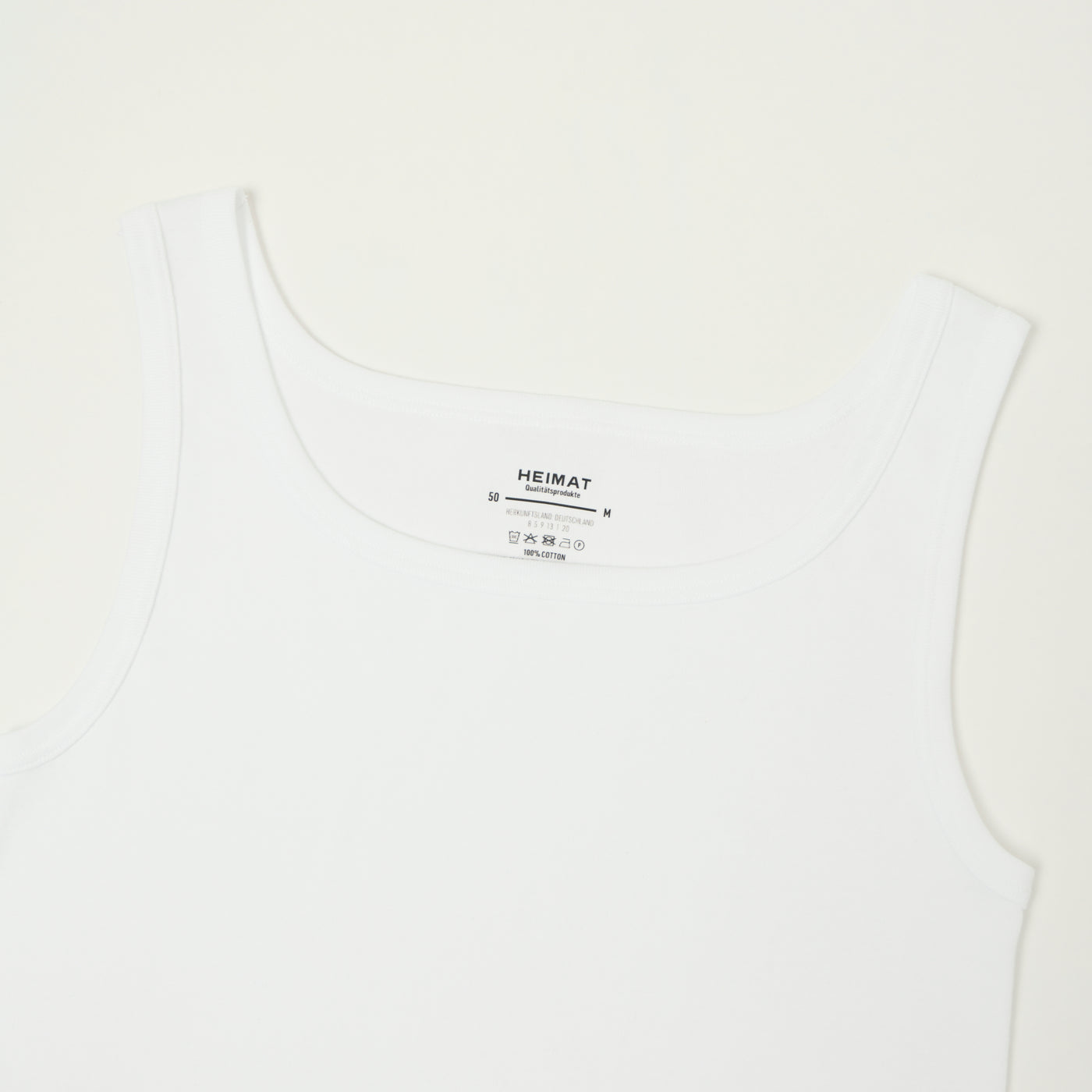 Heimat Fine Ribbed Vest - White